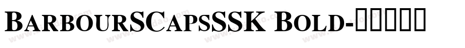 BarbourSCapsSSK Bold字体转换
